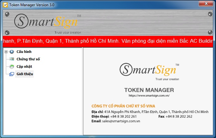 các bước cài đặt chữ ký số vina smartsign